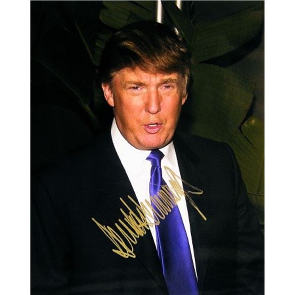 Donald Trump signed photo