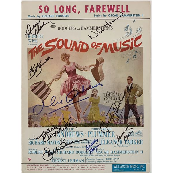 The Sound Of Music signed sheet music