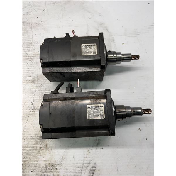 (2) Mitsubishi #HC-UFS43 AC Servo Motors