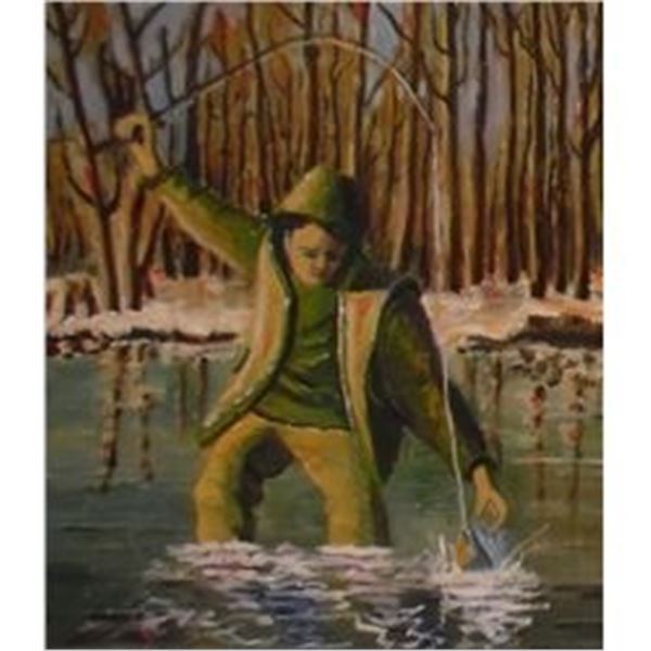 Des Plaisirs peinture originale par artiste peintre Robert Godin original painting Fun Pleasures