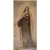 Image 1 : La Sainte avec anges peinture ancienne - The Saint Lady with angels antique painting on canvas