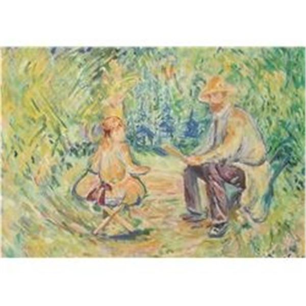 Artist Paints Picture of Girl original painting - Denise Levert peinture originale artiste peignant