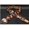 Image 1 : ZUNI INDIAN CONCHO BELT
