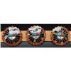 Image 5 : ZUNI INDIAN CONCHO BELT
