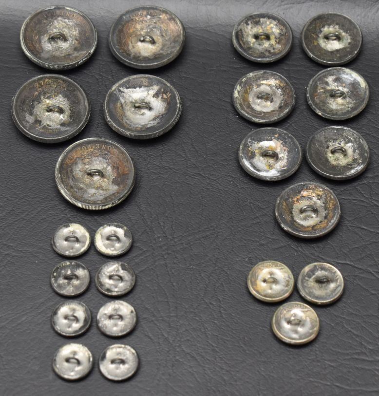 SILVER COIN BUTTONS