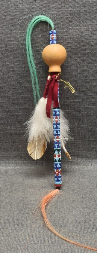 PLAINS INDIAN PEYOTE RATTLE