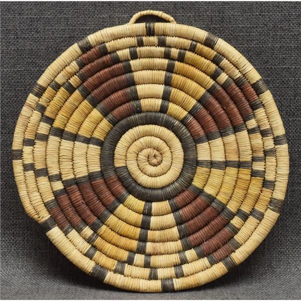 HOPI INDIAN BASKETRY PLAQUE