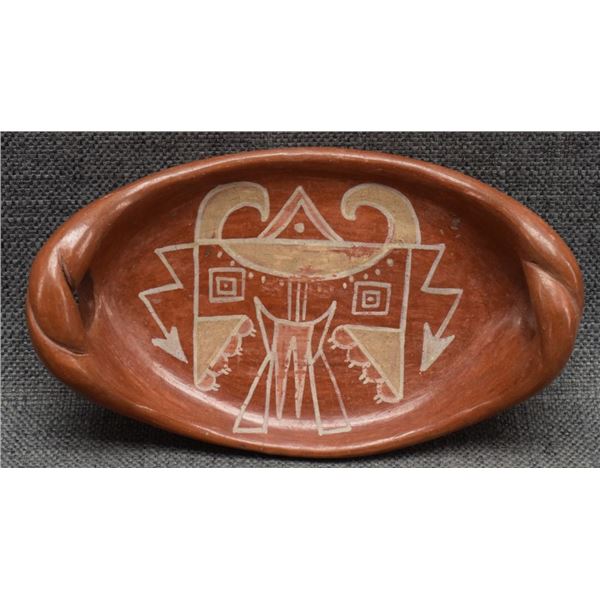 SANTA CLARA INDIAN POTTERY DISH