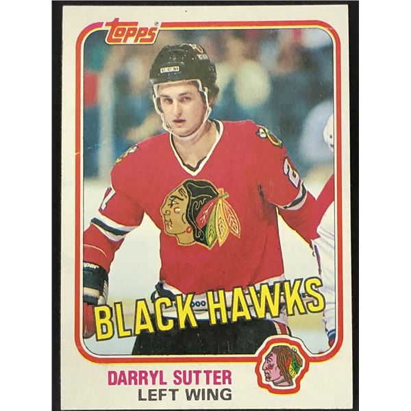 1981-82 TOPPS Darryl Sutter (RC)