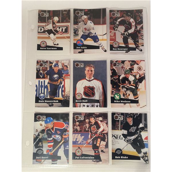 1991-92 PRO SET NHL Hall of Fame bundle (18 cards)