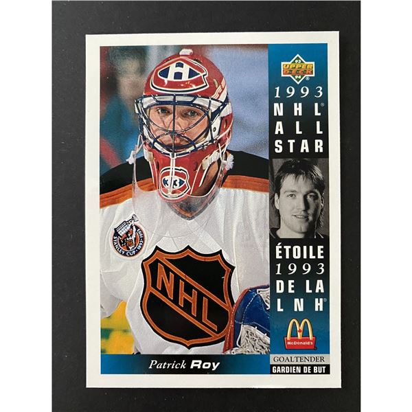 1993 UPPER DECK McDONALD'S Patrick Roy