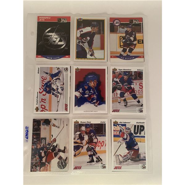 Winnipeg Jets collection, over 100 assorted cards