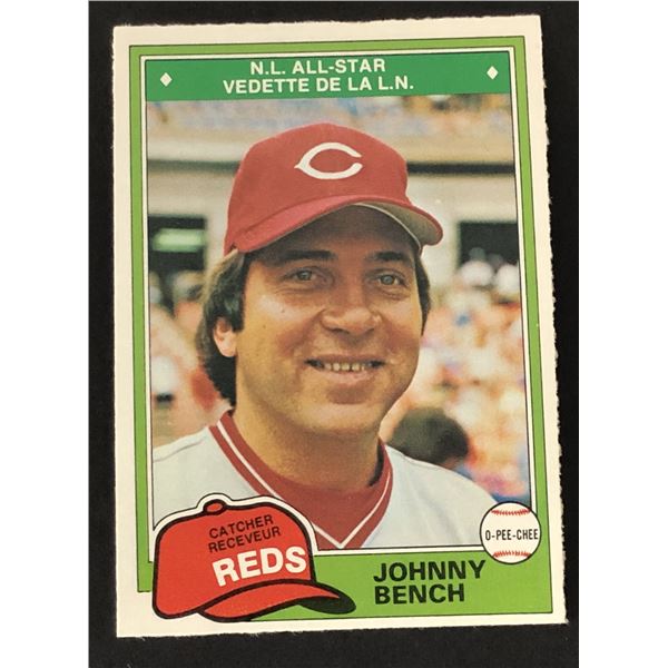1981 O-PEE-CHEE Johnny Bench (HOF)