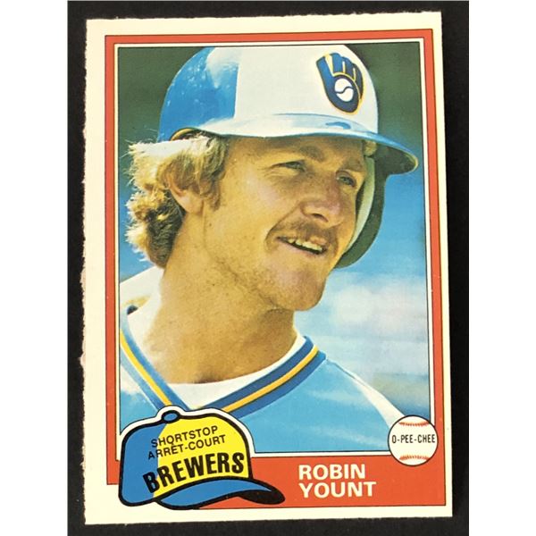 1981 O-PEE-CHEE Robin Yount (HOF)