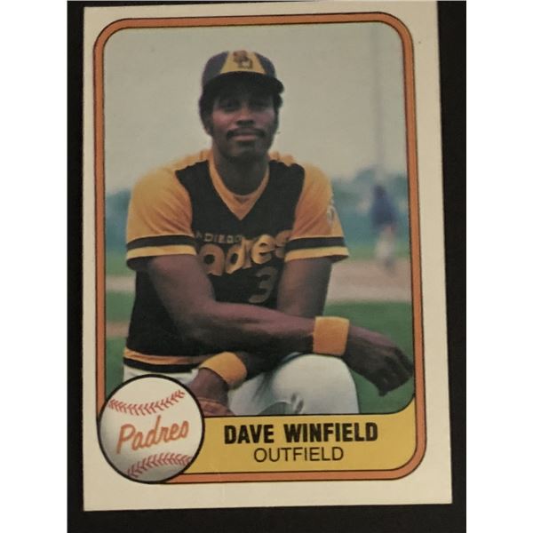 1981 FLEER Dave Winfield (HOF)