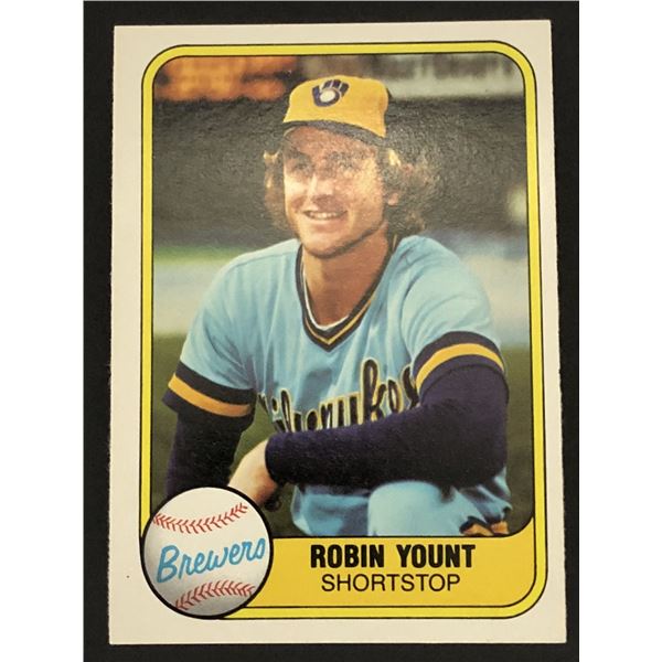 1981 FLEER Robin Yount (HOF)