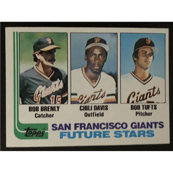 1982 TOPPS Chili Davis/Bob Brenly RC