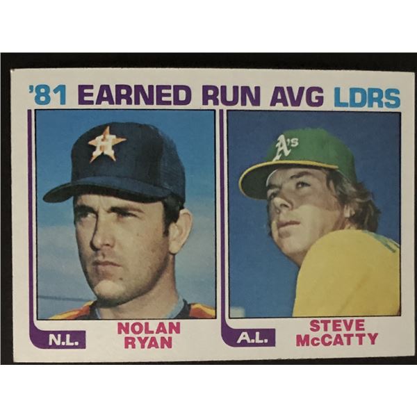 1982 TOPPS Nolan Ryan LL (HOF)