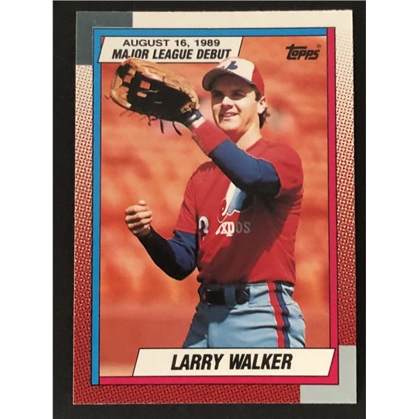 1990 O-PEE-CHEE Larry Walker SP (HOF)