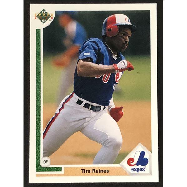 1991 UPPER DECK Tim Raines (HOF)