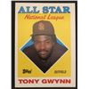Image 1 : 1988 TOPPS Tony Gwynn AS (HOF)