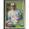 Image 1 : 1981 TOPPS Andre Dawson (HOF)