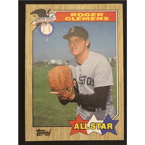 1987 TOPPS Roger Clemens AS