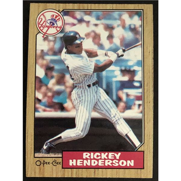 1987 O-PEE-CHEE Rickey Henderson (HOF)