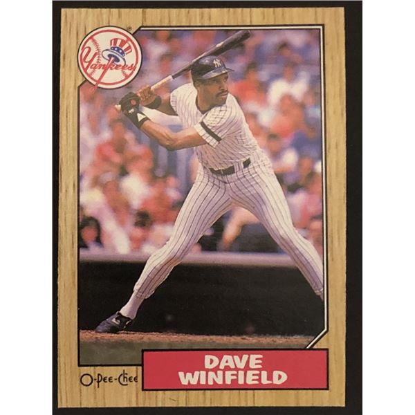 1987 O-PEE-CHEE Dave Winfield (HOF)