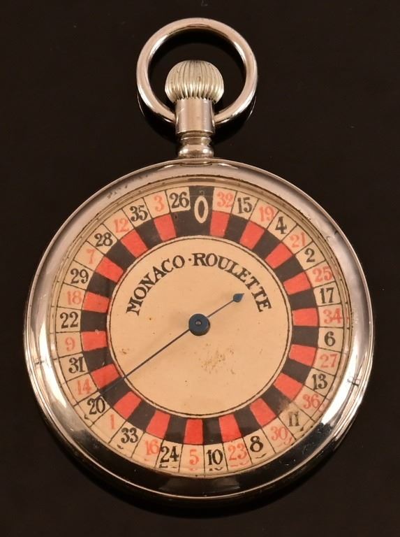 Monaco Roulette Wheel Pocket Watch Game