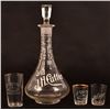 Image 1 : Old J.H. Cutter Enamel Label Bottle with Stopper