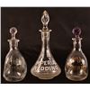 Image 1 : (3) Enamel Label Saloon Back Bar Bottles