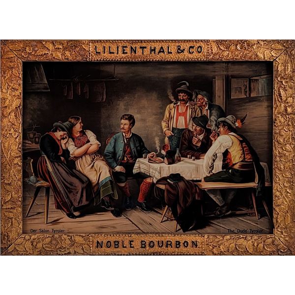 Lilienthal & Co Noble Bourbon Framed Lithograph