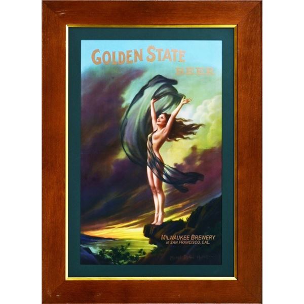 Golden State Beer Framed Advertising Print