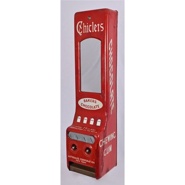 Chiclets Chocolate Gum Penny Vending Machine