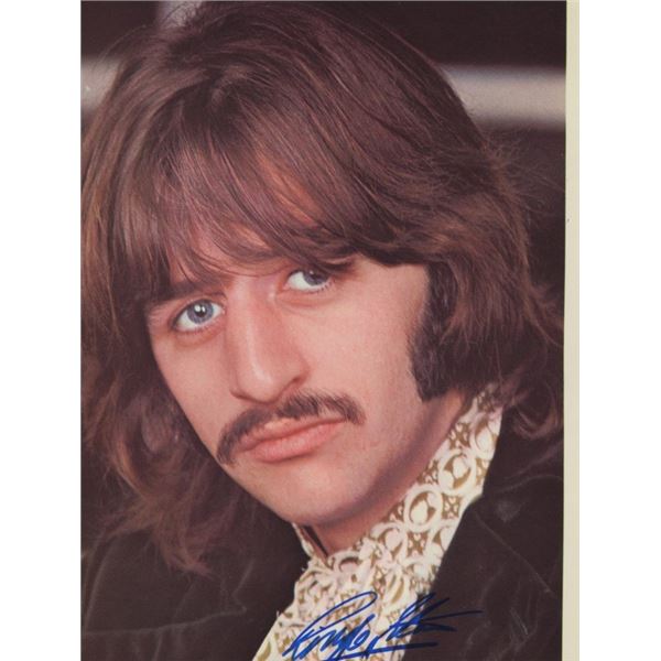 Vintage Ringo Starr Autographed Photo The Beatles