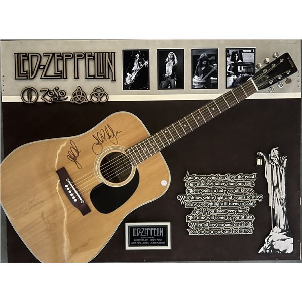 Led Zeppelin Signed Acoustic Guitar