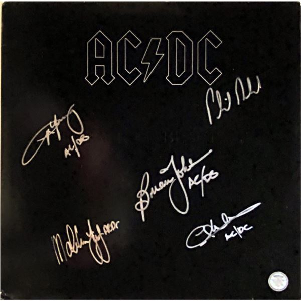 AC/DC Back In Black Band Signed Album AC/DC Back In Black Band Signed Album