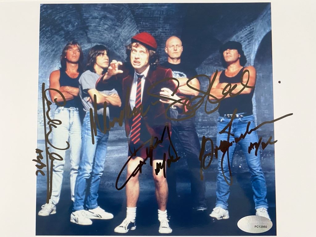 AC/DC Band Signed Photo