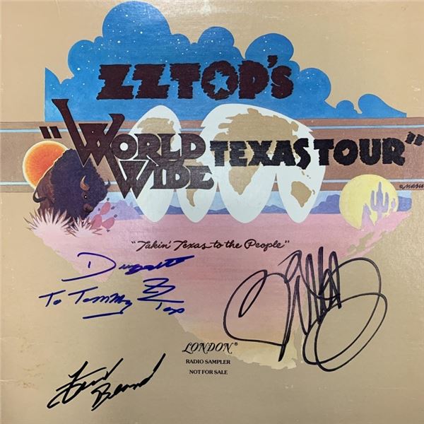 ZZ Top World Wide Texas Tour Signed Album