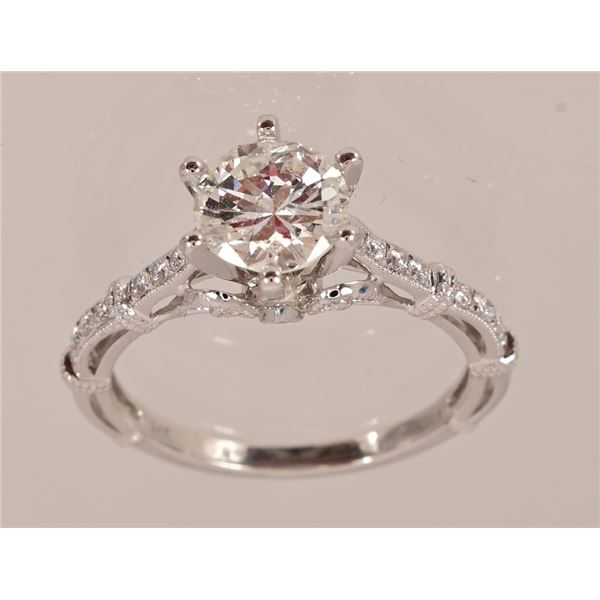 Ladies 14kt White Gold Diamond Ring