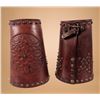 Image 1 : Vintage Embossed Leather Cowboy Cuffs