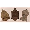 Image 1 : Three (3) Cast Iron Advertisement Match Holders