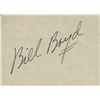 Image 1 : Bill Boyd Signature Cut Hopalong Cassidy Autograph