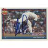 Image 1 : Nolan Ryan Signed 1991 TOPPS Baseball Card