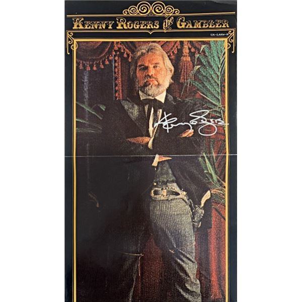 Kenny Rogers The Gambler Signed Poster