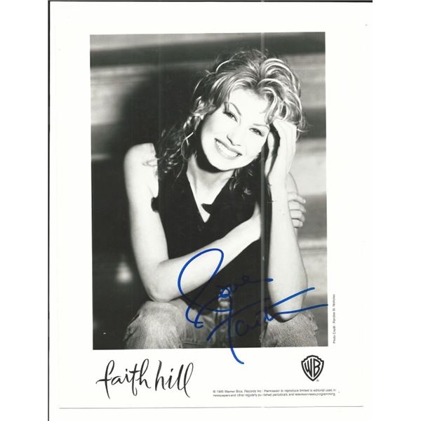 Faith Hill Signed Photo