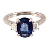 Image 2 : Platinum Diamond and Gemstone Ring