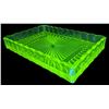 Image 1 : Hoffman's Chocolates Vaseline Glass Candy Tray
