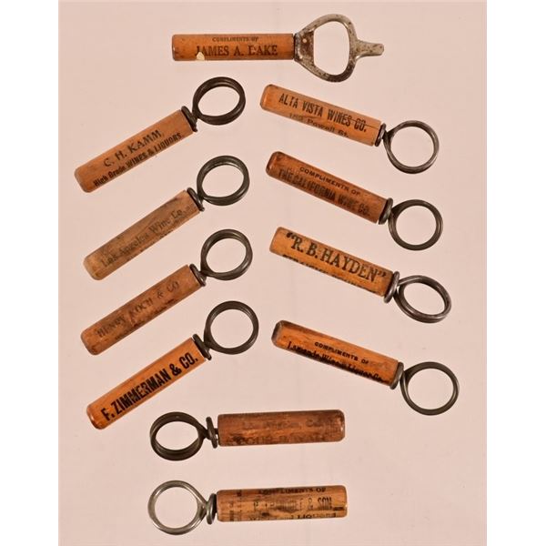 Wire and Wood Style Advertisement Cork Screws